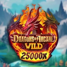 Dragons of Arcane Wild slot logo by Foxium at Crown Green CasinoDragons of Arcane Wild