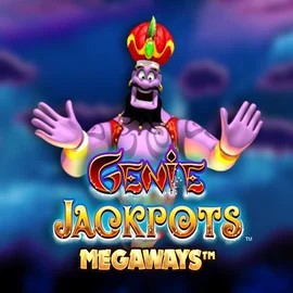 Genie Jackpots Megaways slot logo by Blueprint Gaming at Crown Green CasinoGenie Jackpots Megaways