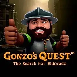 Gonzo's Quest logo by NetEnt at Crown Green CasinoGonzo's Quest
