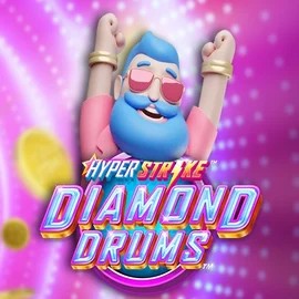 Logo of Hyper Strike Diamond Drums from Gameburger Studios at Crown Green Casino