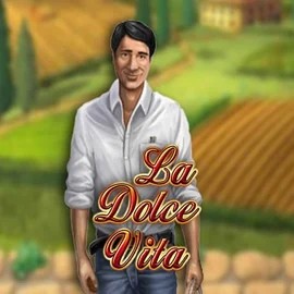 La Dolce Vita slot logo by Gamomat at Crown Green CasinoLa Dolce Vita