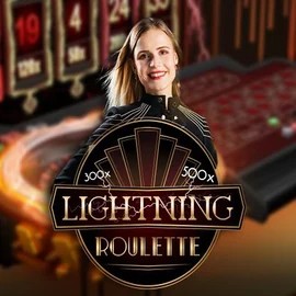 Official Live Casino logo: Lightning Roulette by Evolution at Crown Green Casino