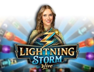 Lightning Storm logo by Evolution Crown Green Casino