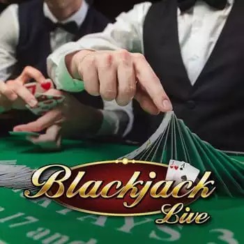 Live Blackjack online game logo by Evolution on crowngreencanada.ca