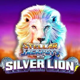 Stellar Jackpots with Silver Lion logo by Lightning Box Game at Crown Green CasinoStellar Jackpots with Silver Lion
